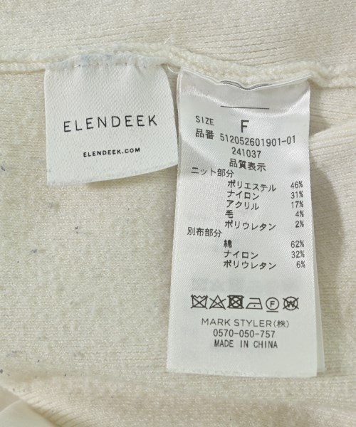 ELENDEEK（エレンディーク）ニット・セーター 白 サイズ:F レディース/2200687836024