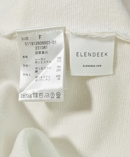 ELENDEEK（エレンディーク）ニット・セーター 白 サイズ:F レディース/2200687836031
