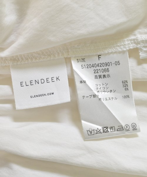 ELENDEEK（エレンディーク）ブラウス 白 サイズ:F レディース/2200687836055
