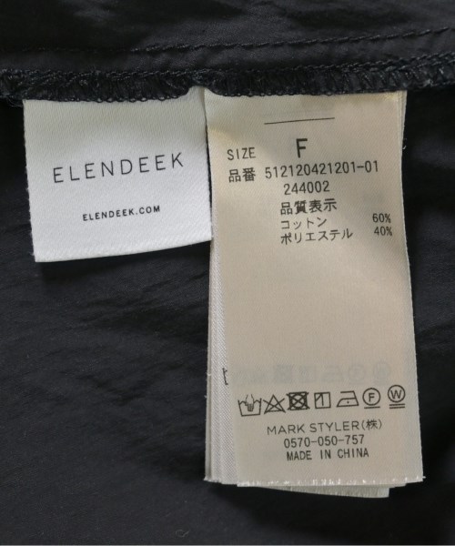 ELENDEEK（エレンディーク）ブラウス 黒 サイズ:F レディース/2200687836062