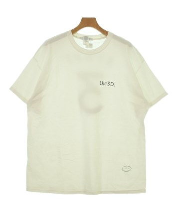 新品タグ付き UN3D. センタータック半袖Tシャツ 白 36 UN3D.（アンスリード）Tシャツ・カットソー 白 サイズ:XL メンズ