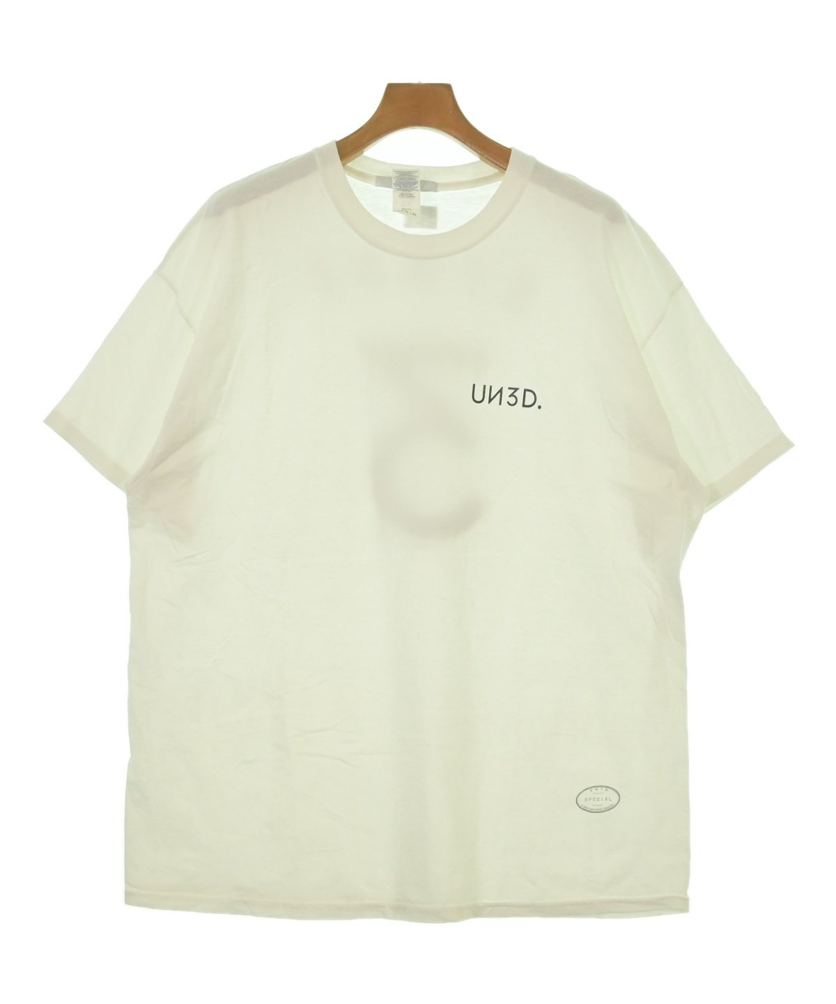 新品タグ付き UN3D. センタータック半袖Tシャツ 白 36 UN3D.（アンスリード）Tシャツ・カットソー 白 サイズ:XL メンズ