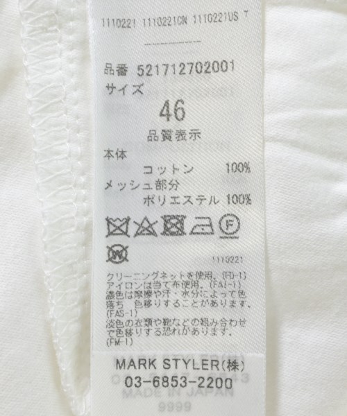 UN3D.（アンスリード）Tシャツ・カットソー 白 サイズ:46(M位) メンズ/2200692344149