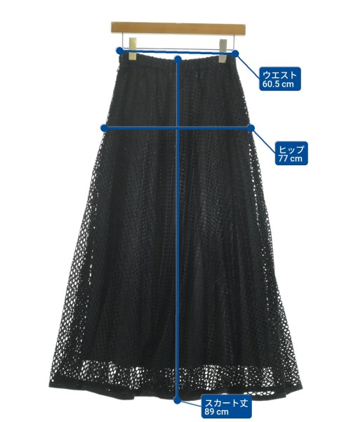 UN3D.（アンスリード）ロング・マキシ丈スカート 黒 サイズ:36(S位) レディース/2200642048035