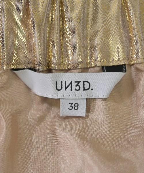 UN3D.（アンスリード）ロング・マキシ丈スカート ゴールド サイズ:38(M位) レディース/2200613130127