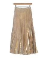 UN3D.（アンスリード）ロング・マキシ丈スカート ゴールド サイズ:38(M位) レディース/2200613130127