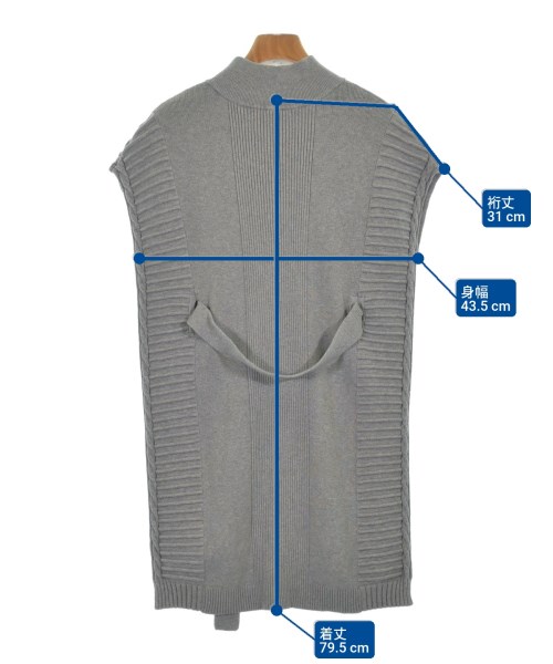 UN3D.（アンスリード）ベスト/ノースリーブ グレー サイズ:F レディース/2200613237017