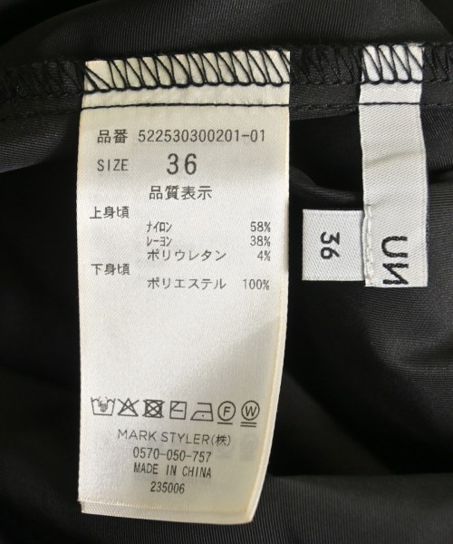 UN3D.（アンスリード）ワンピース 黒 サイズ:36(S位) レディース/2200627545016