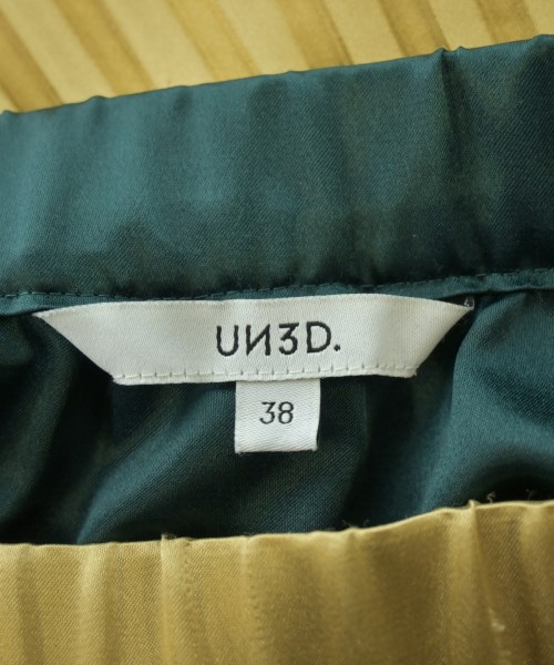 UN3D.（アンスリード）ロング・マキシ丈スカート 緑 サイズ:38(M位) レディース/2200628683151