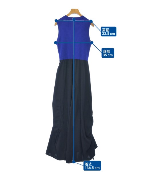 UN3D.（アンスリード）ワンピース 青 サイズ:38(M位) レディース/2200615353067