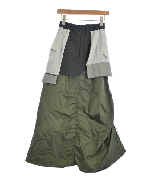 UN3D.（アンスリード）ロング・マキシ丈スカート カーキ サイズ:38(M位) レディース/2200633733056
