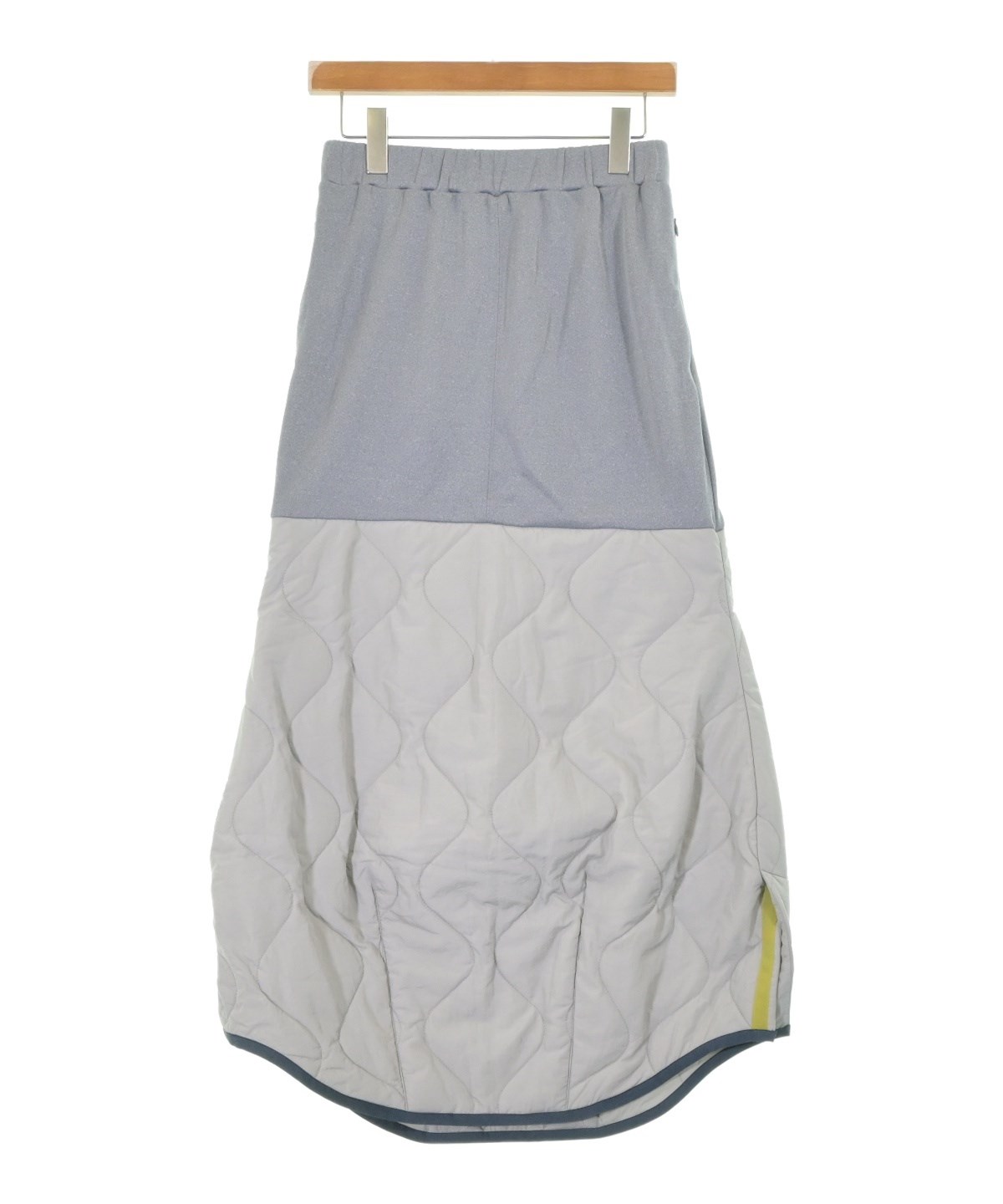 UN3D.　アンスリード　タックロングスカート　限定　グレー UN3D.（アンスリード）ロング・マキシ丈スカート グレー サイズ:38(M位