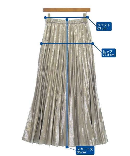 UN3D.（アンスリード）ロング・マキシ丈スカート グレー サイズ:38(M位) レディース/2200617102052