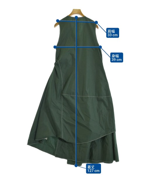 UN3D.（アンスリード）ワンピース 緑 サイズ:36(S位) レディース/2200678093023