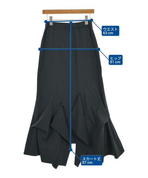 UN3D.（アンスリード）ロング・マキシ丈スカート 黒 サイズ:38(M位) レディース/2200678792025