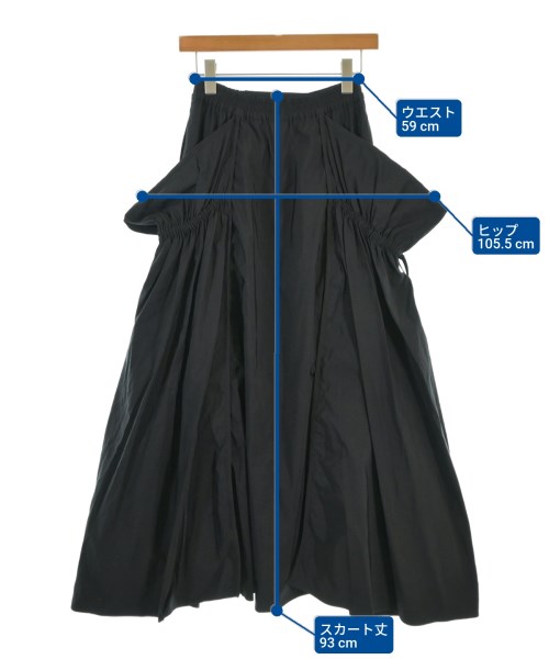 UN3D.（アンスリード）ロング・マキシ丈スカート 黒 サイズ:36(S位) レディース/2200678792032