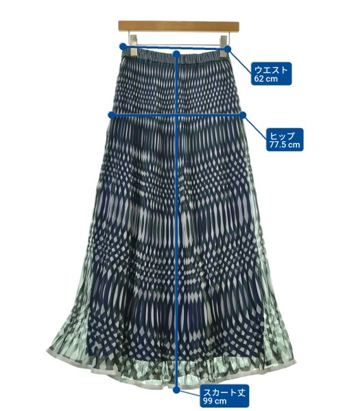 UN3D.（アンスリード）ロング・マキシ丈スカート 白 サイズ:38(M位) レディース/2200648245018