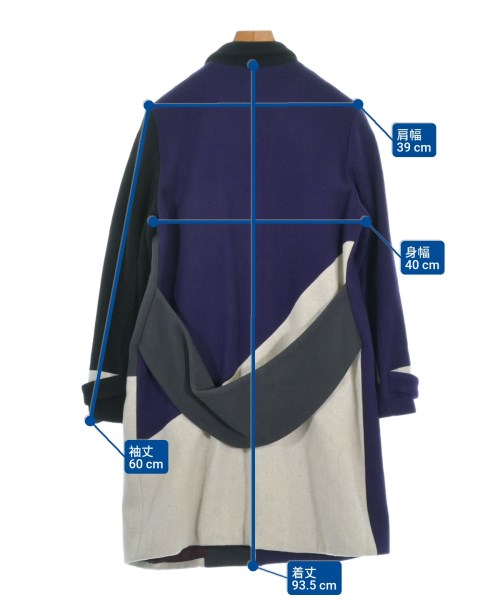 UN3D.（アンスリード）チェスターコート グレー サイズ:38(M位) レディース/2200651032018