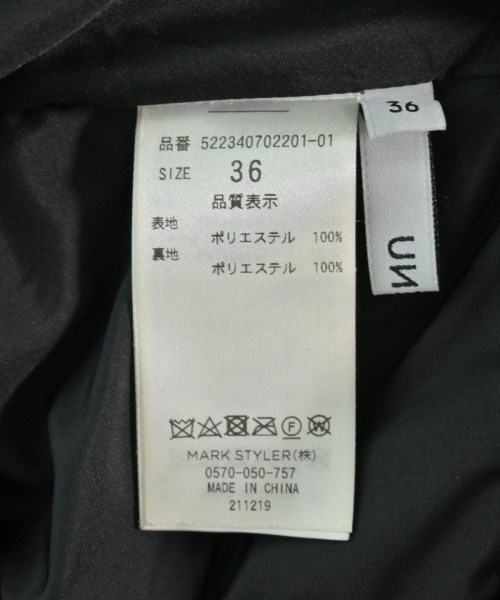 UN3D.（アンスリード）その他 黒 サイズ:36(S位) レディース/2200649947027