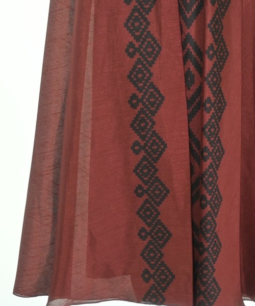 UN3D.（アンスリード）ロング・マキシ丈スカート 赤 サイズ:38(M位) レディース/2200658249082