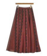 UN3D.（アンスリード）ロング・マキシ丈スカート 赤 サイズ:38(M位) レディース/2200658249082