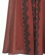 UN3D.（アンスリード）ロング・マキシ丈スカート 赤 サイズ:38(M位) レディース/2200658249082