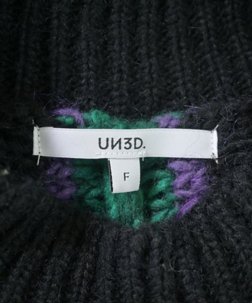UN3D.（アンスリード）ニット・セーター 黒 サイズ:F レディース/2200658955020