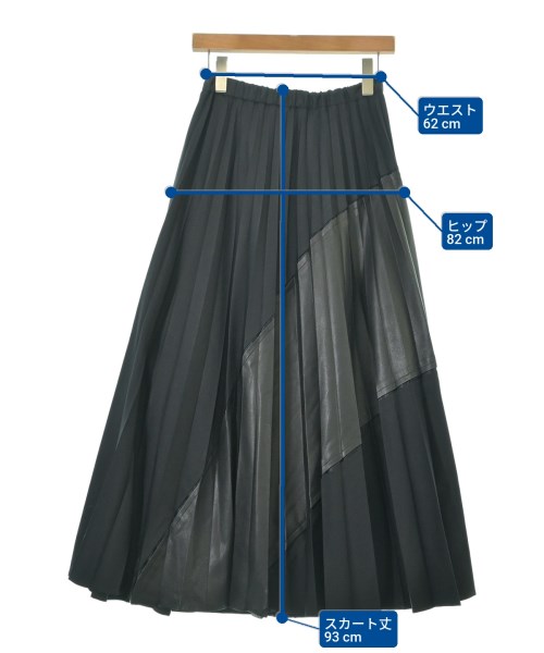 UN3D.（アンスリード）ロング・マキシ丈スカート 黒 サイズ:36(S位) レディース/2200632867370