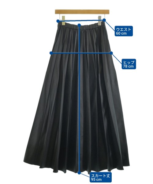 UN3D.（アンスリード）ロング・マキシ丈スカート 黒 サイズ:38(M位) レディース/2200653863085