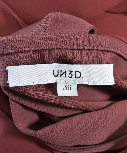UN3D.（アンスリード）ワンピース 赤 サイズ:36(S位) レディース/2200660726410