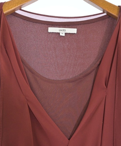 UN3D.（アンスリード）ワンピース 赤 サイズ:36(S位) レディース/2200660726410