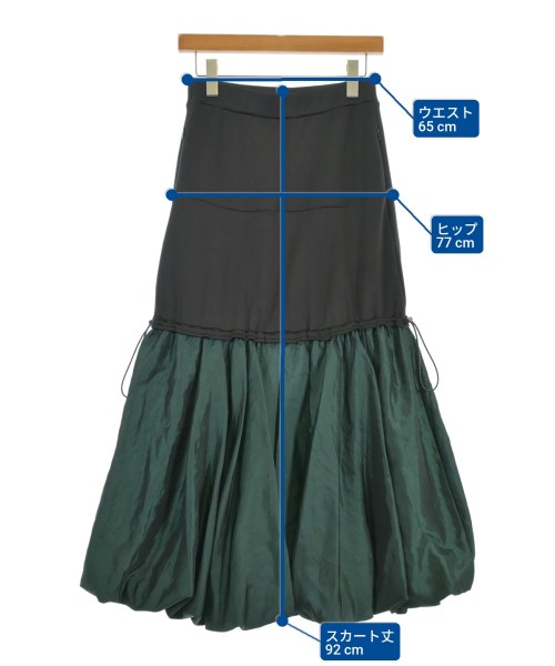 UN3D.（アンスリード）ロング・マキシ丈スカート 黒 サイズ:38(M位) レディース/2200670772018