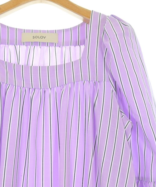 SOLOV（ソロヴ）ワンピース 紫 サイズ:1(S位) レディース/2200614458060