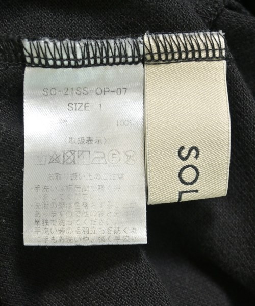 SOLOV（ソロヴ）ワンピース 黒 サイズ:1(S位) レディース/2200694532018