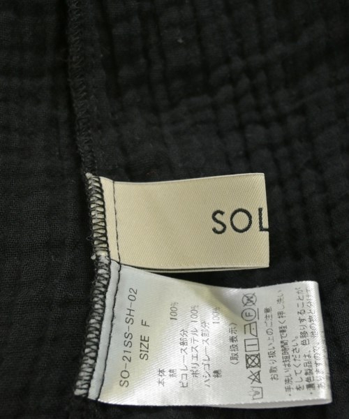 SOLOV（ソロヴ）カジュアルシャツ 黒 サイズ:F レディース/2200694532063
