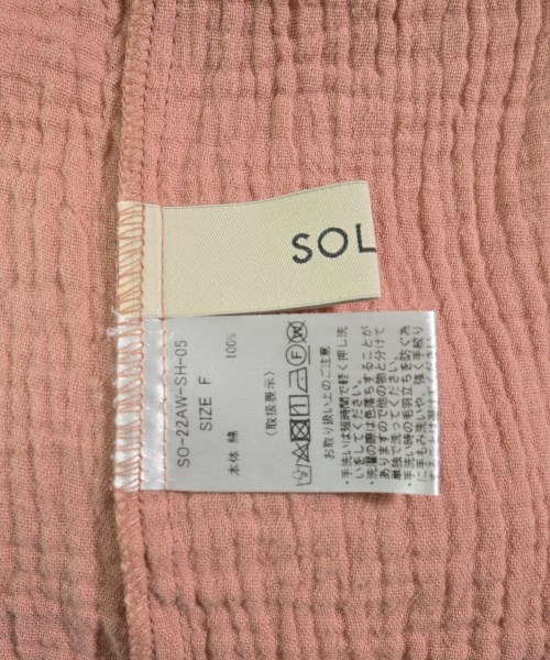SOLOV（ソロヴ）カジュアルシャツ ピンク サイズ:F レディース/2200685622254