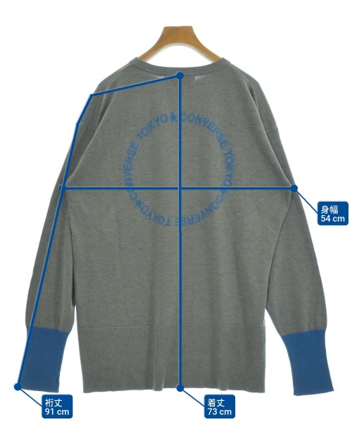 CONVERSE TOKYO（コンバーストウキョウ）ニット・セーター グレー サイズ:F レディース/2200629942097