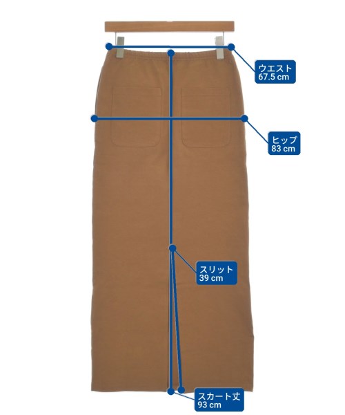 CONVERSE TOKYO（コンバーストウキョウ）ロング・マキシ丈スカート 茶 サイズ:-(M位) レディース/2200622195025