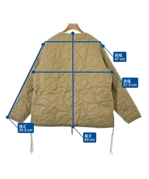 CONVERSE TOKYO（コンバーストウキョウ）ダウンジャケット/ダウンベスト ベージュ サイズ:2(M位) レディース/2200656531011