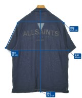 ALLSAINTS（オールセインツ）カジュアルシャツ 紺 サイズ:M メンズ/2200612590090