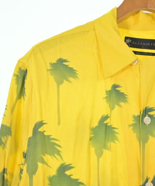 ALLSAINTS（オールセインツ）カジュアルシャツ 黄 サイズ:L メンズ/2200644984195