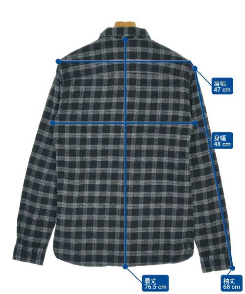 ALLSAINTS（オールセインツ）カジュアルシャツ 黒 サイズ:XS メンズ/2200699605083