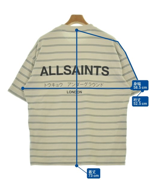 ALLSAINTS（オールセインツ）Tシャツ・カットソー 白 サイズ:M メンズ/2200734455079