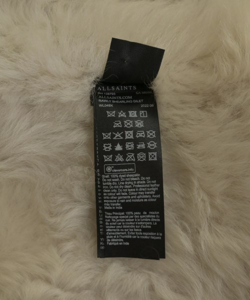 ALLSAINTS（オールセインツ）ベスト 黒 サイズ:S レディース/2200635661012