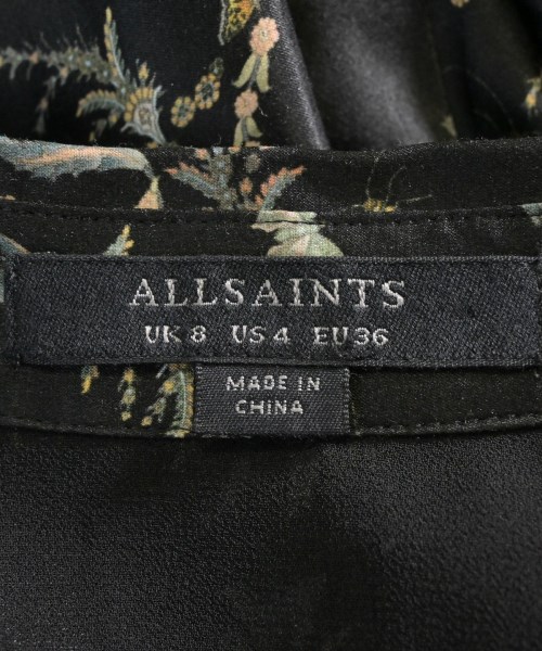 ALLSAINTS（オールセインツ）シャツワンピース 黒 サイズ:F レディース/2200616456323