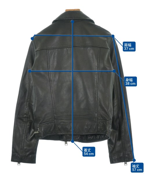 ALLSAINTS（オールセインツ）ライダース 黒 サイズ:32(XXS位) レディース/2200612349063
