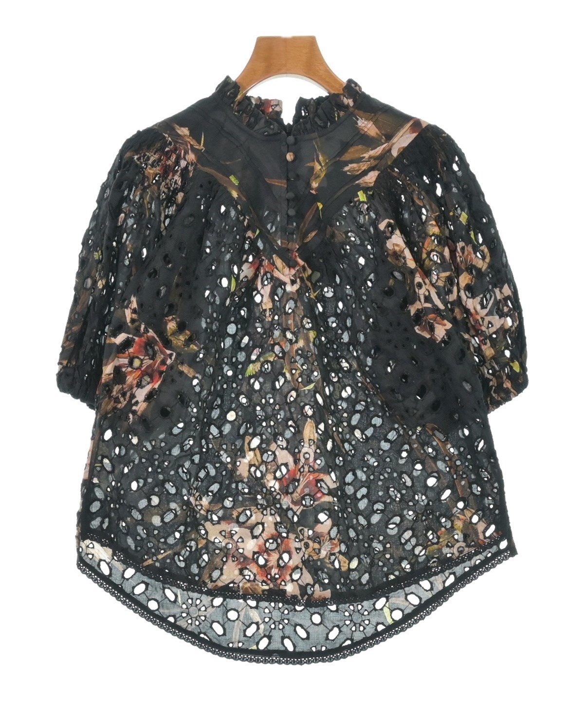 ALLSAINTS（オールセインツ）ブラウス 黒 サイズ:34(XS位) レディース