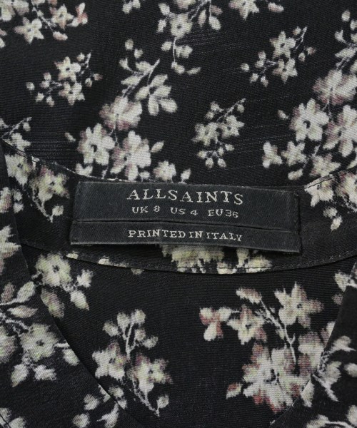 ALLSAINTS（オールセインツ）カジュアルシャツ 黒 サイズ:36(S位) レディース/2200682022101