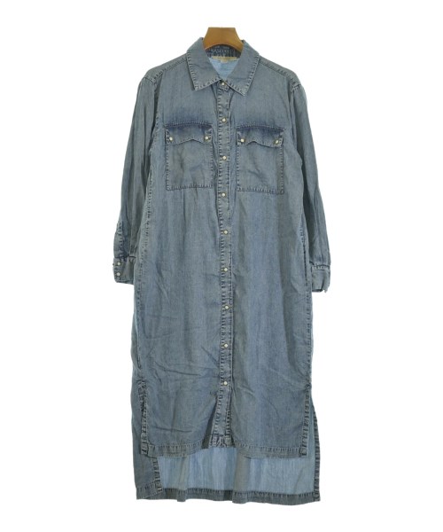 ALLSAINTS(オールセインツ)シャツワンピース 青 サイズ:38(M位)/2200694377053