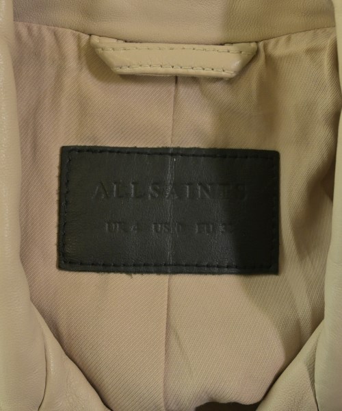 ALLSAINTS（オールセインツ）ライダース ベージュ サイズ:0(XS位) レディース/2200658267093